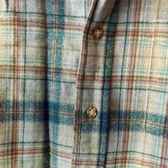 Pendleton Men's Vintage Plaid Wool Button-Up Shirt Size M Multicolor - Picture 3 of 9